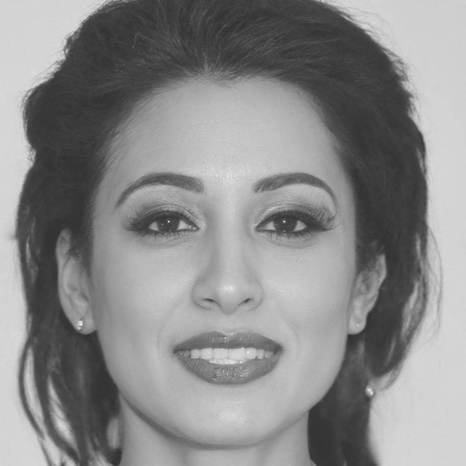 Retrato profissional de orientadora financeira